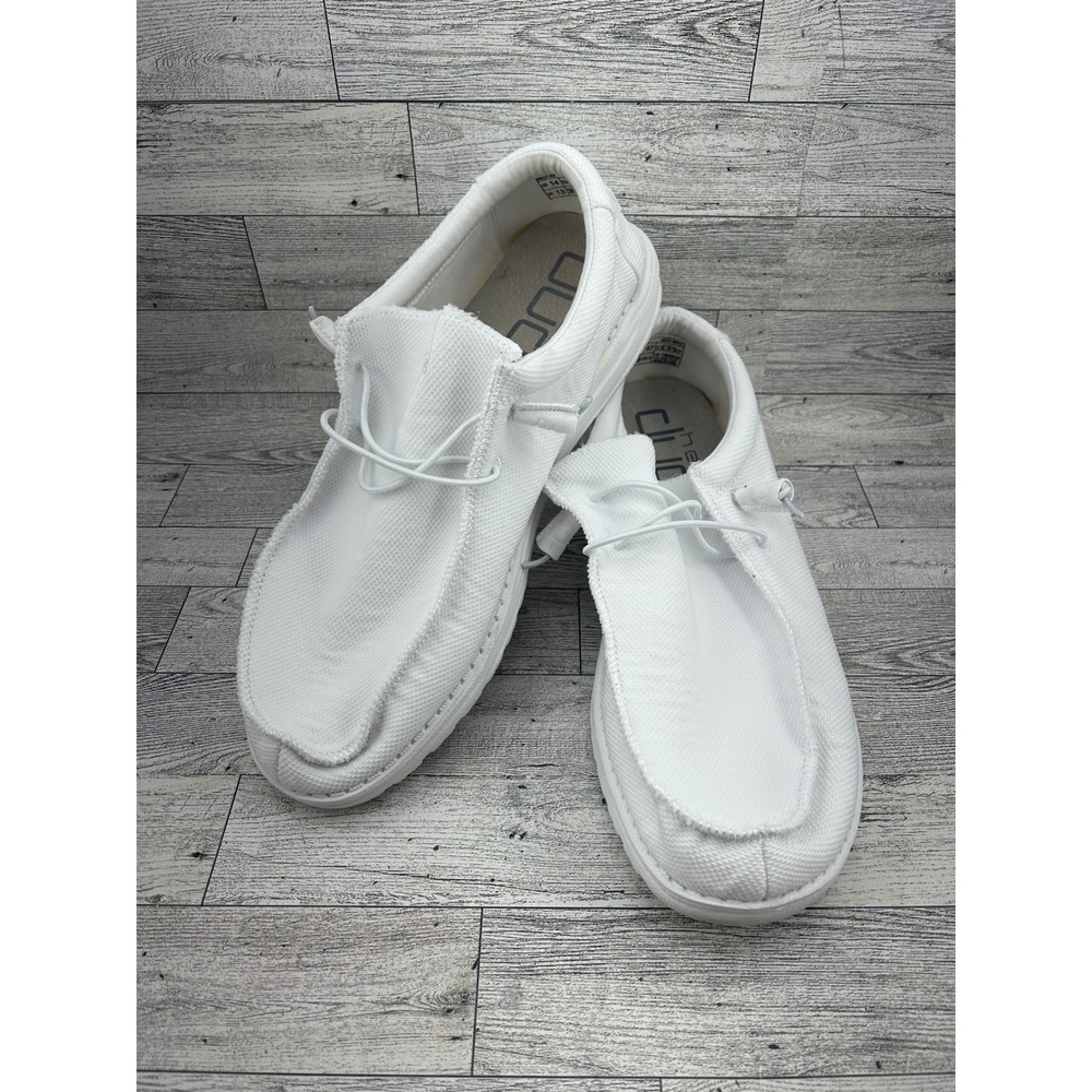Hey Dude Wally Sox Arctic White Mens Size 14 Casual‎ Loafers Comfort Shoes